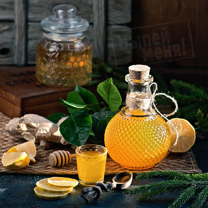 Moonlight tincture with orange, ginger and honey strengthens a man's potency