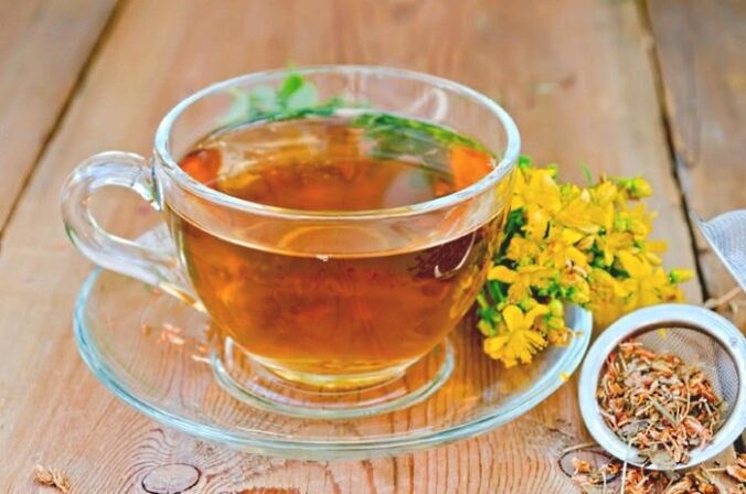 St. John's wort tea for potency